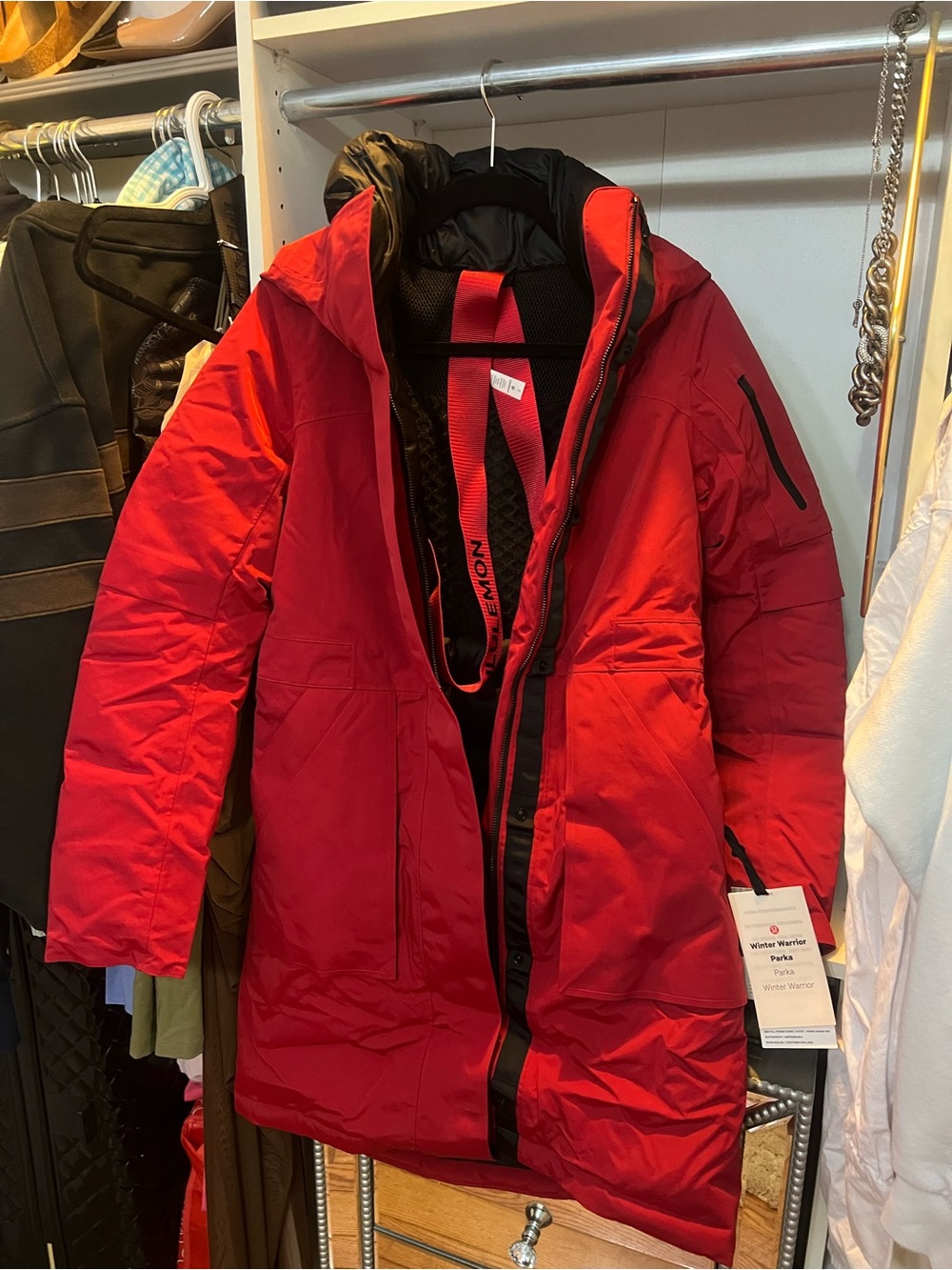 NWT lululemon WINTER WARRIOR Red Women's Insulated Puffer Parka